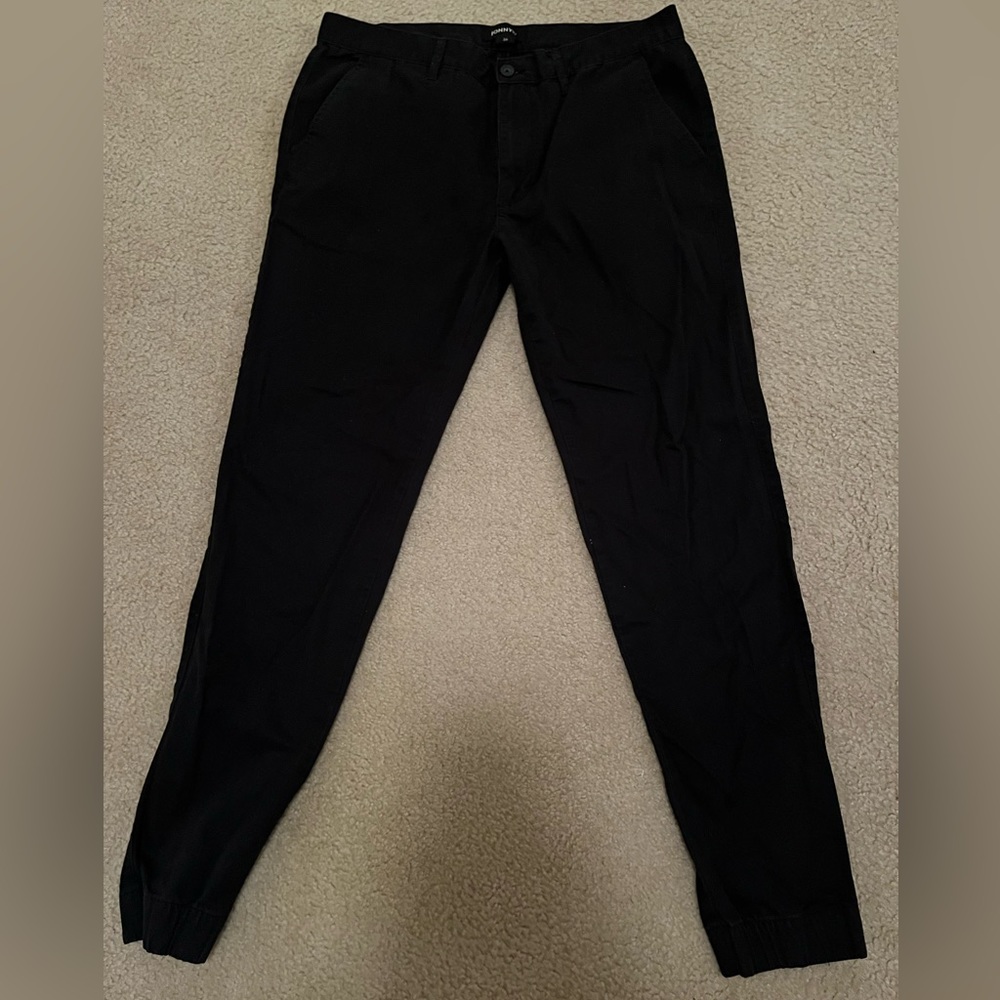 Johnny IV black jogger chinos. Size 36